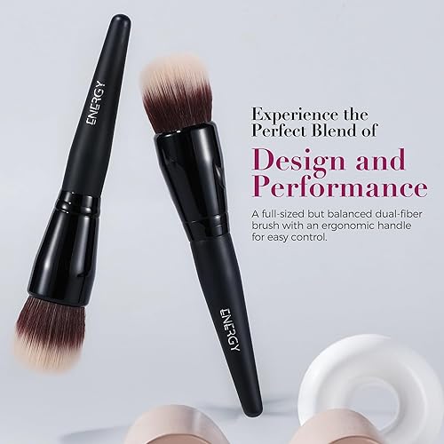 Miniatura 38 de ENERGY Brocha corrector para debajo de los ojos, cepillo de base pequeña para crema líquida en polvo, maquillaje, mezcla, ocultación, ajuste suave