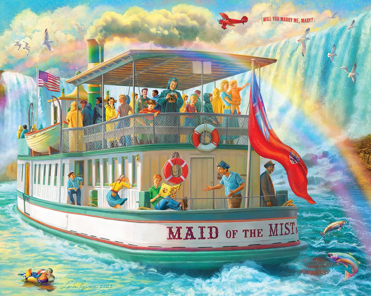 White Mountain Puzzles Family Road Trip-Niagara Falls - Puzzle da 1000 pezzi