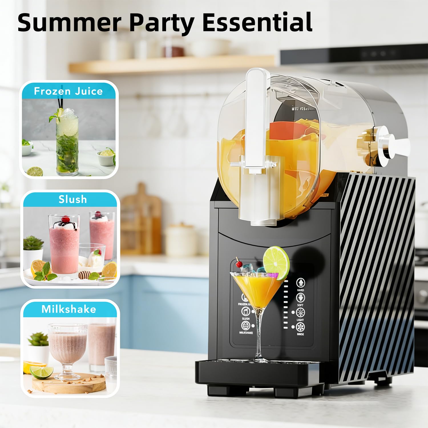 Amazon.com: COWSAR 68 oz Slushie Machine, No Ice Needed, Slushy 