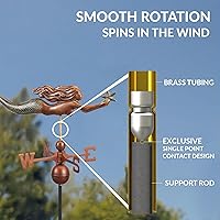 Vista 5 de Sirena con estrella de mar veleta - Pátina multicolor con acabado a mano de cobre puro por Good Directions