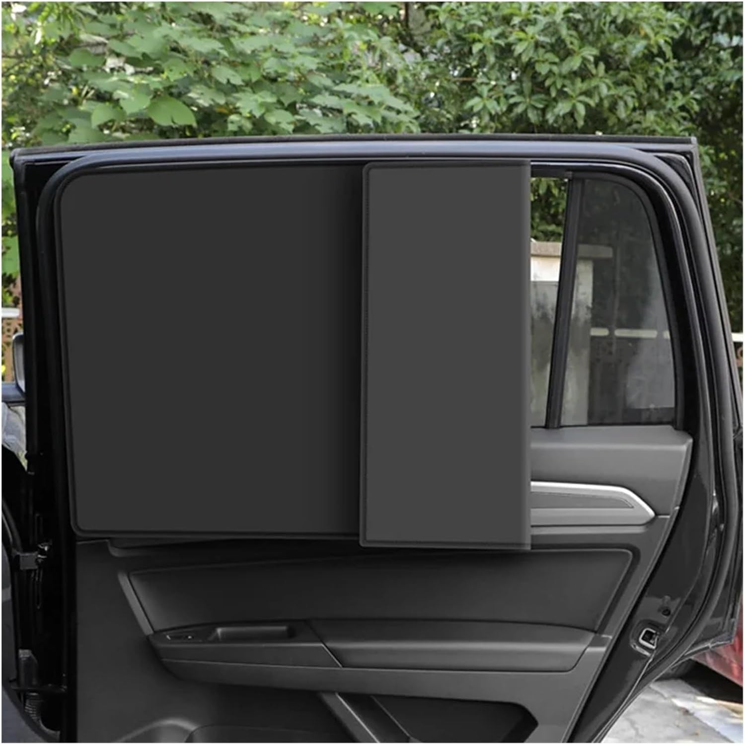 4 Pcs Magnetized Car Sun Shade Sunlight Protection Curtain Car Window Sunshade Side Window Mesh Sun Visor Summer Window Film for Cars(Driving)