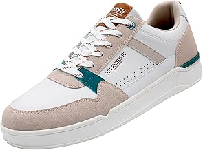 Men's Casual Leather Sneakers Gymnastics Walking Sneakers Casual Low Shoes