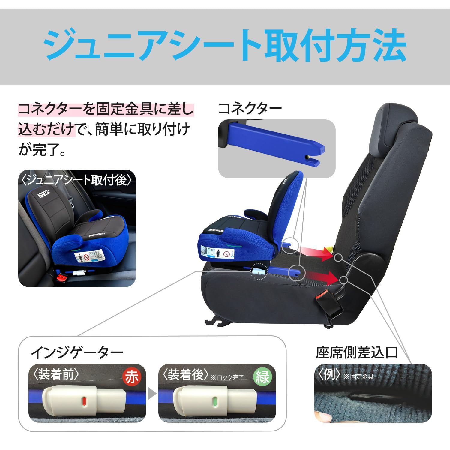 Amazon.co.jp: SPARCO スパルコ ジュニアシート BackGuardModel