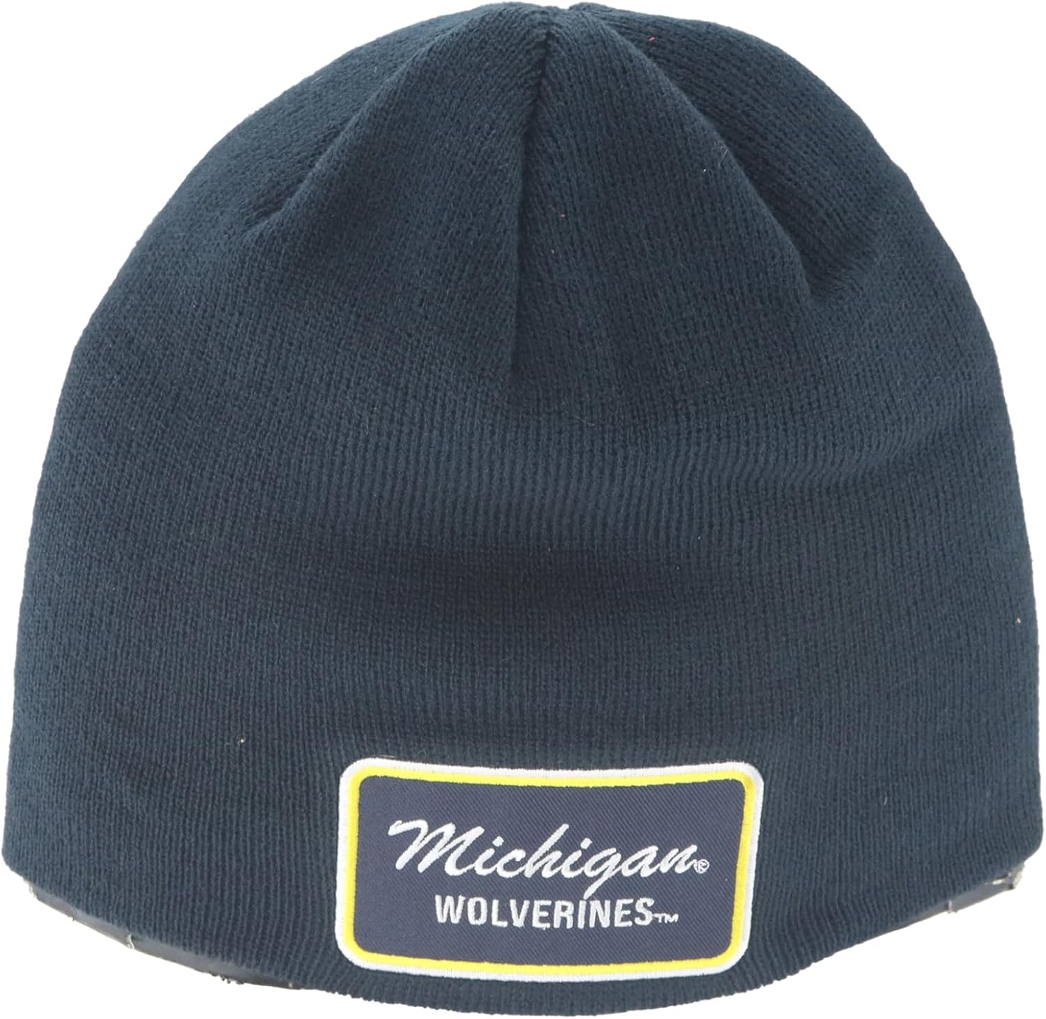 ZHATS NCAA Unisex-Adult NCAA Officially Licensed Beanie Edge Patch Brick Team Color