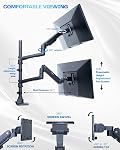VIVO Pneumatic Arm Dual Ultrawide Monitor Desk Mount for Computer Screens to 49"