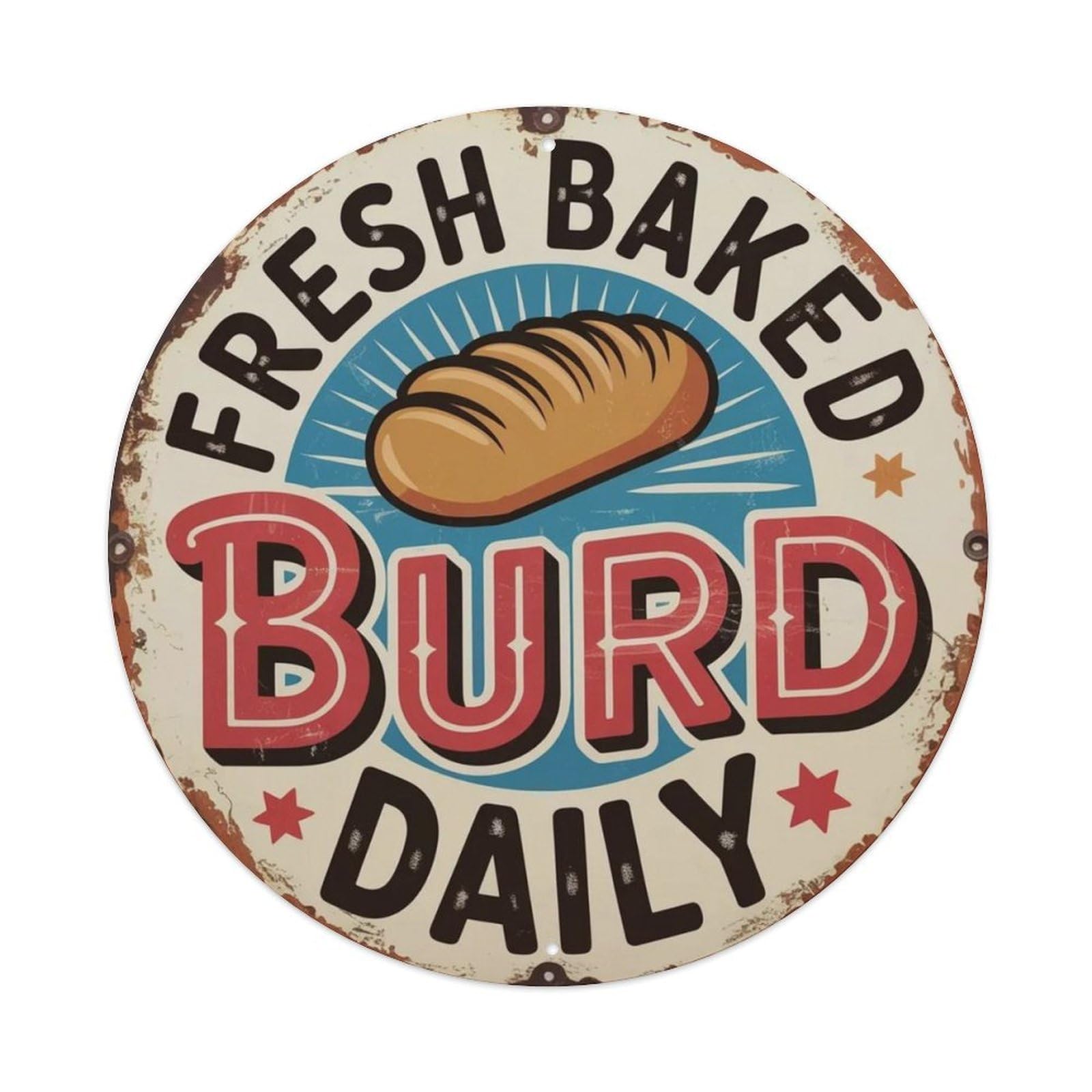 Bakery Fresh Metal Tin Sign Plaque