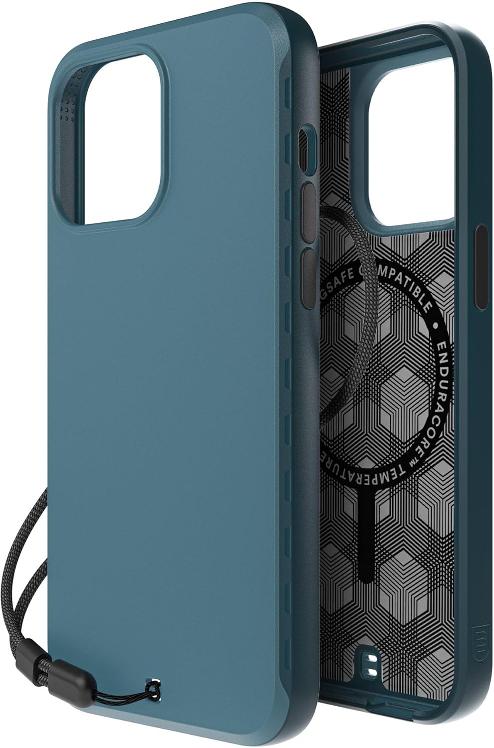 BodyGuardz Paradigm Pro for iPhone 15 Pro Max Case, Shockproof Protection with 18FT Drop Rating, MagSafe Compatible, Phone Cooling Technology, Ultra-Comfortable Buttons - Teal