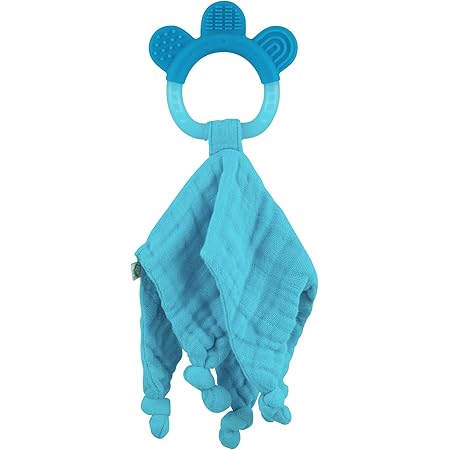 Amazon Com Green Sprouts Muslin Blankie Teether Made From Organic Cotton Soothes Gums Promotes Healthy Oral Development Multiple Textures Massage Gums Wet Knots For Extra Relief Easy To Hold