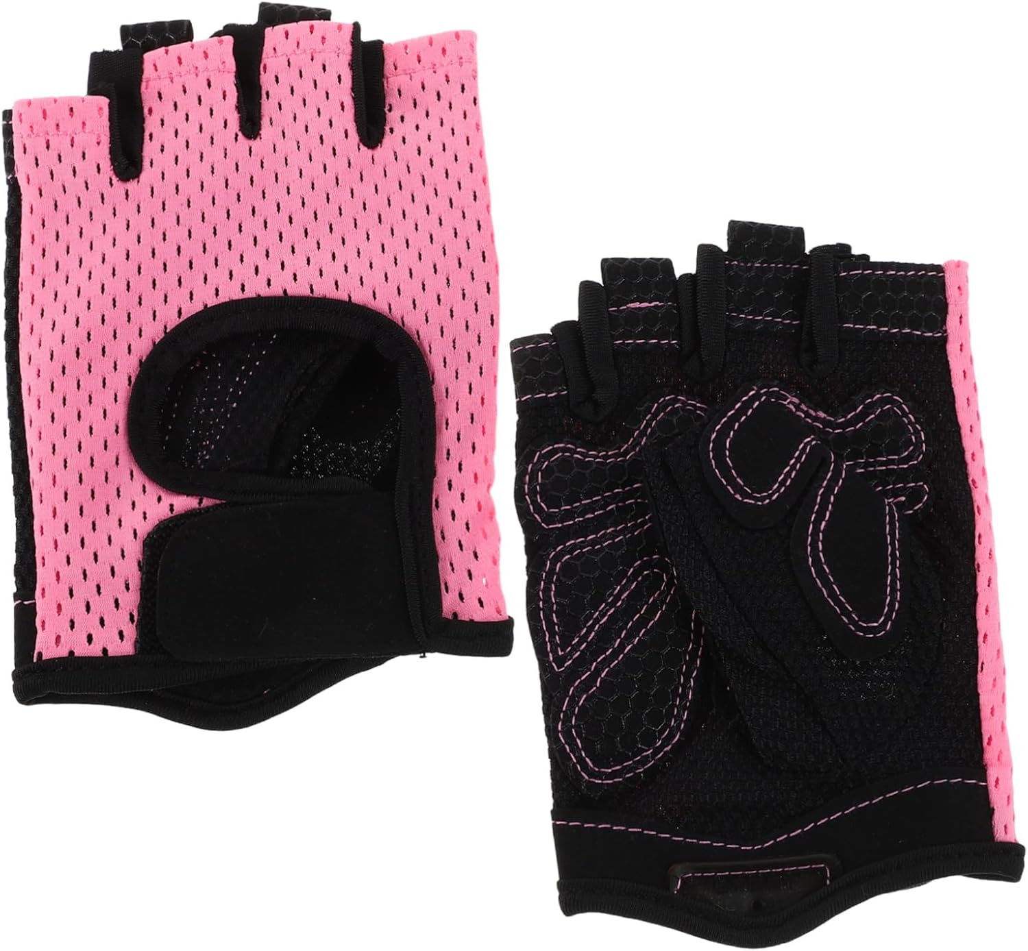 POPETPOP 1 Pair Breathable Cycling Gloves for Men and Women Lightweight Slip Exercise Gloves with Reinforced Palm Guard for Gym and Outdoor Activities Comfortable Fit for Biking and