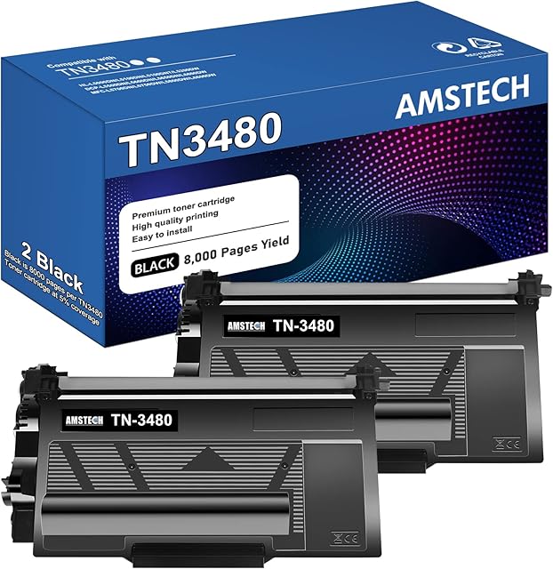 2-Pack TN-3480 TN3480 TN-3430 TN3430 Toner: für Brother HL-L5100DN HL-L5100DNT HL-L5100DNTT HL-L5200DW HL-L5000DN DCP-L5500DN MFC-L5700DN MFC-L5750DW DCP-L5600DN DCP-L5650DN DCP-L6600DW ( Black )