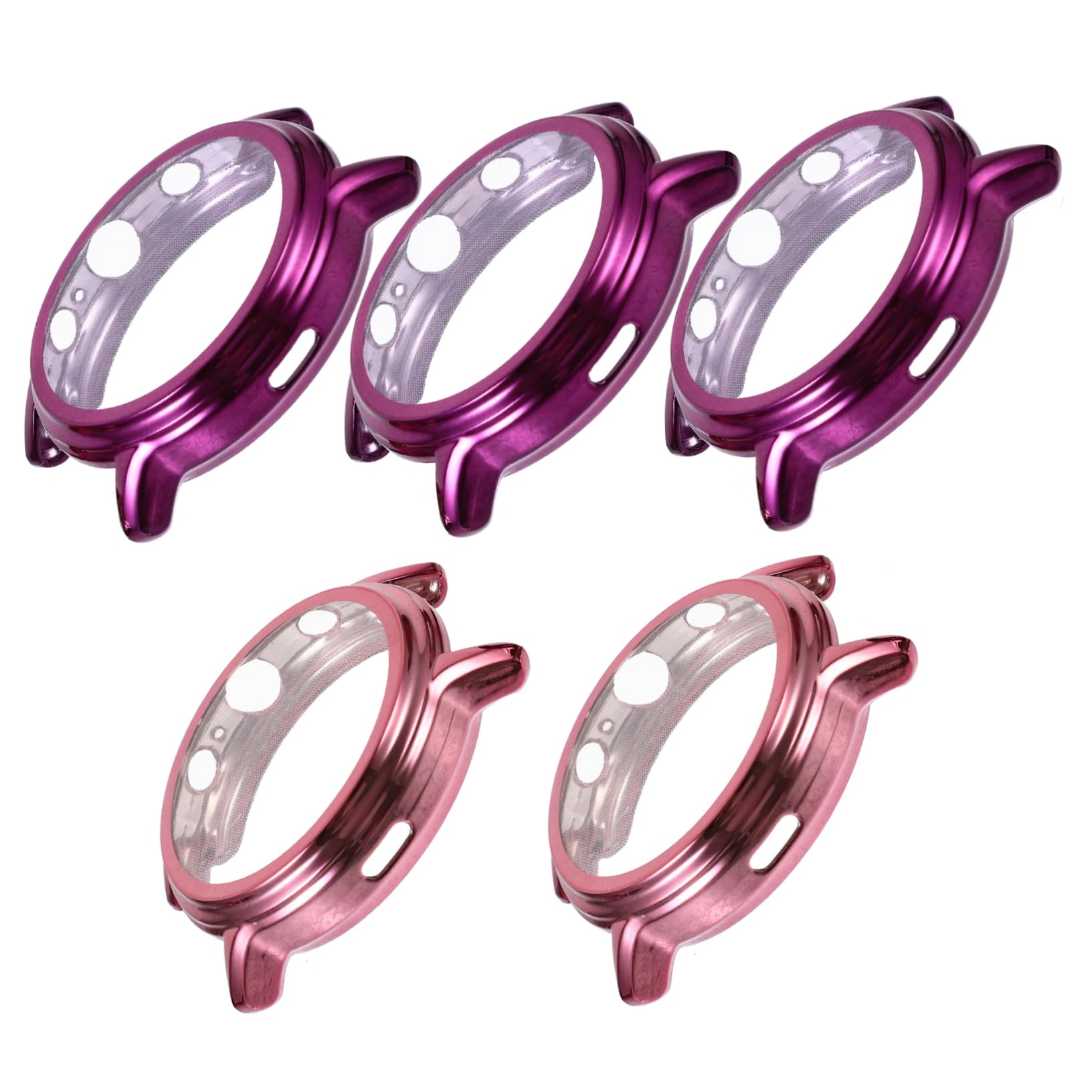 jojofuny 10 Pcs Case Watch Bumper Protector Compatible Cover Watch Protector Cover 5 Cover 5 Screen Protector Full Cover Bumper Shell Electroplating Tpu Protective Film All Inclusive