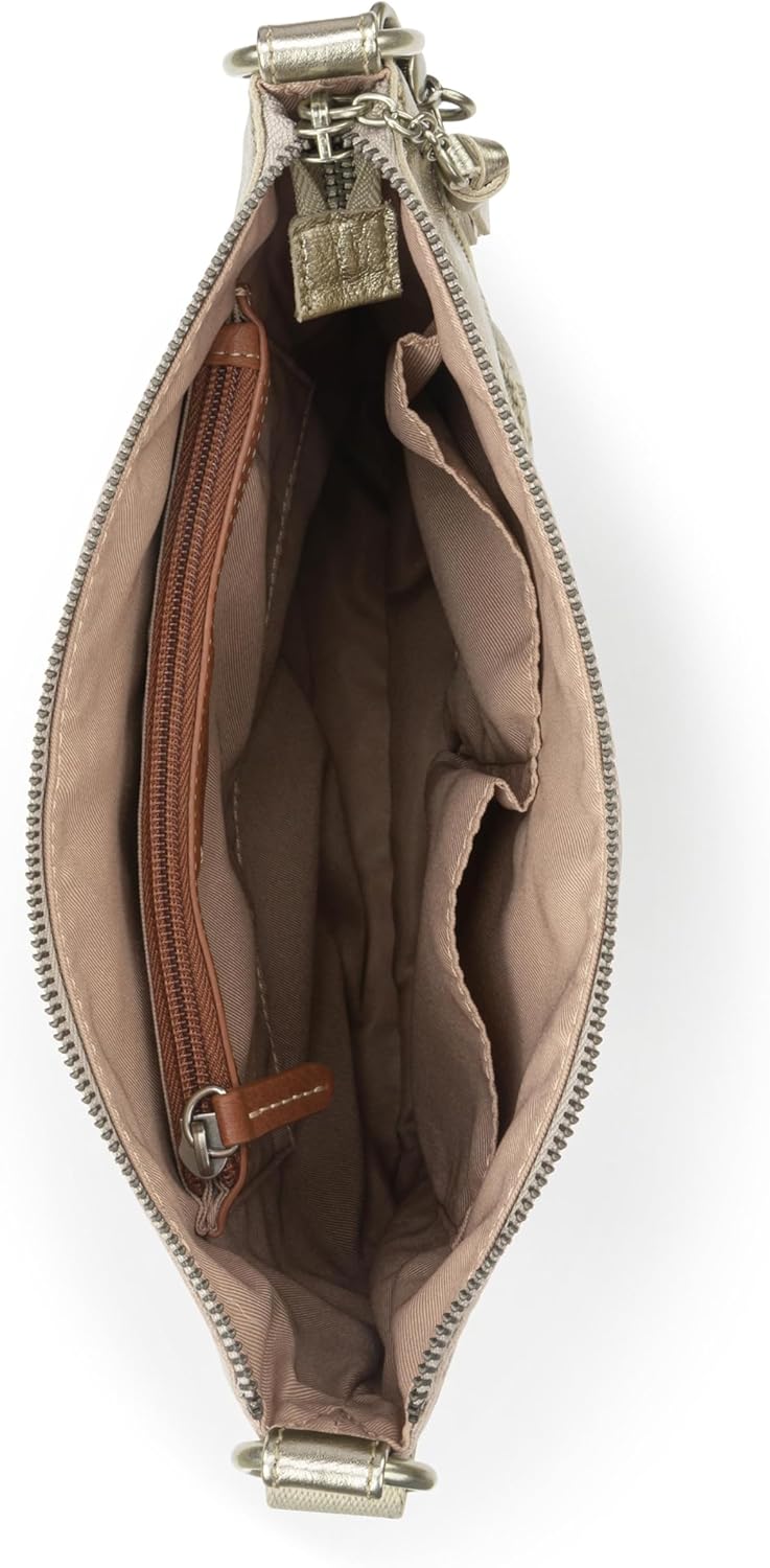 The Sak Lucia Leather Crossbody Purse - Premium Leather Women's Handbag for Everyday & Travel - Cross Body Bag With Zipper