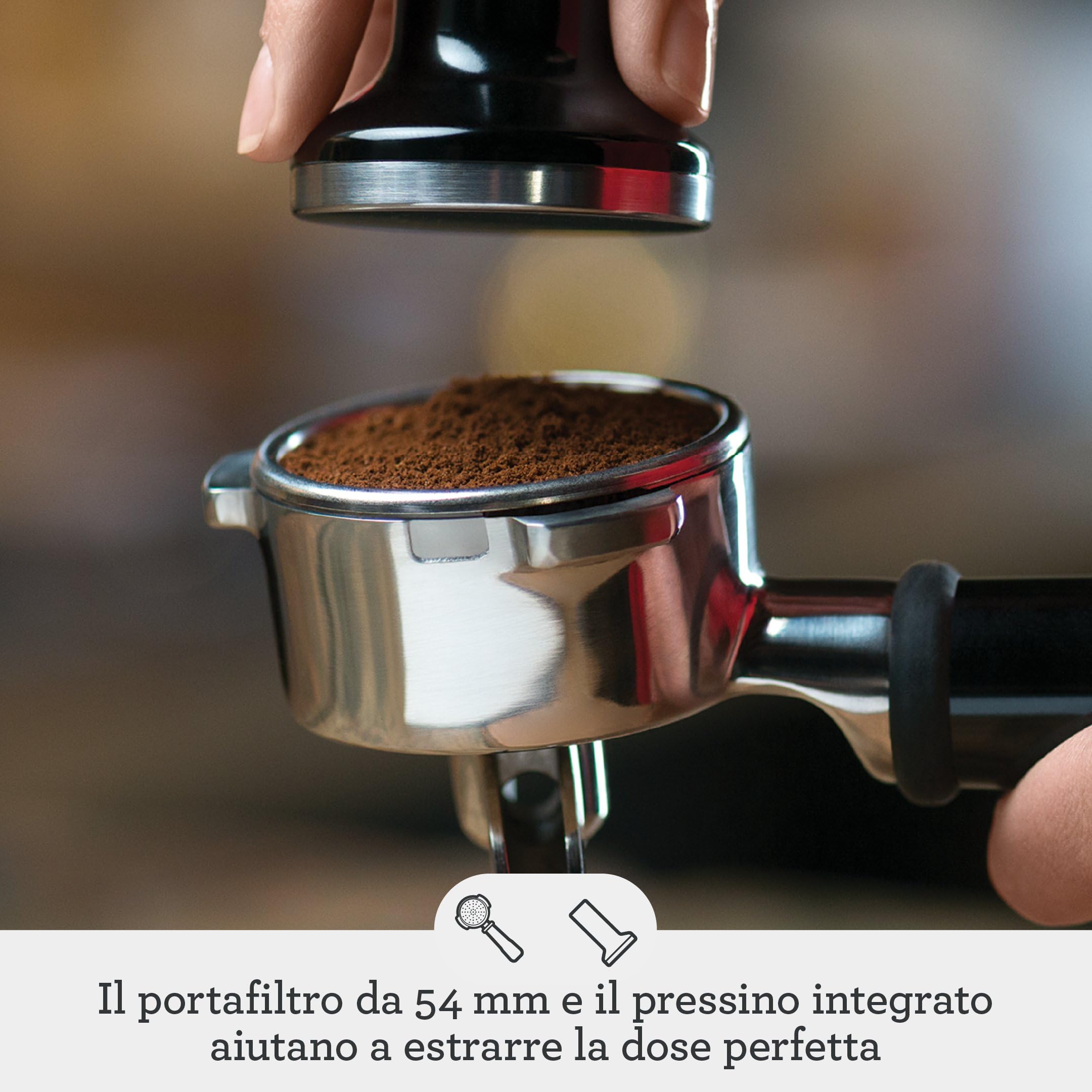 Sage - The Barista Touch - Macchina per Caffè in Grani con Montalatte Automatico - Tartufo Nero