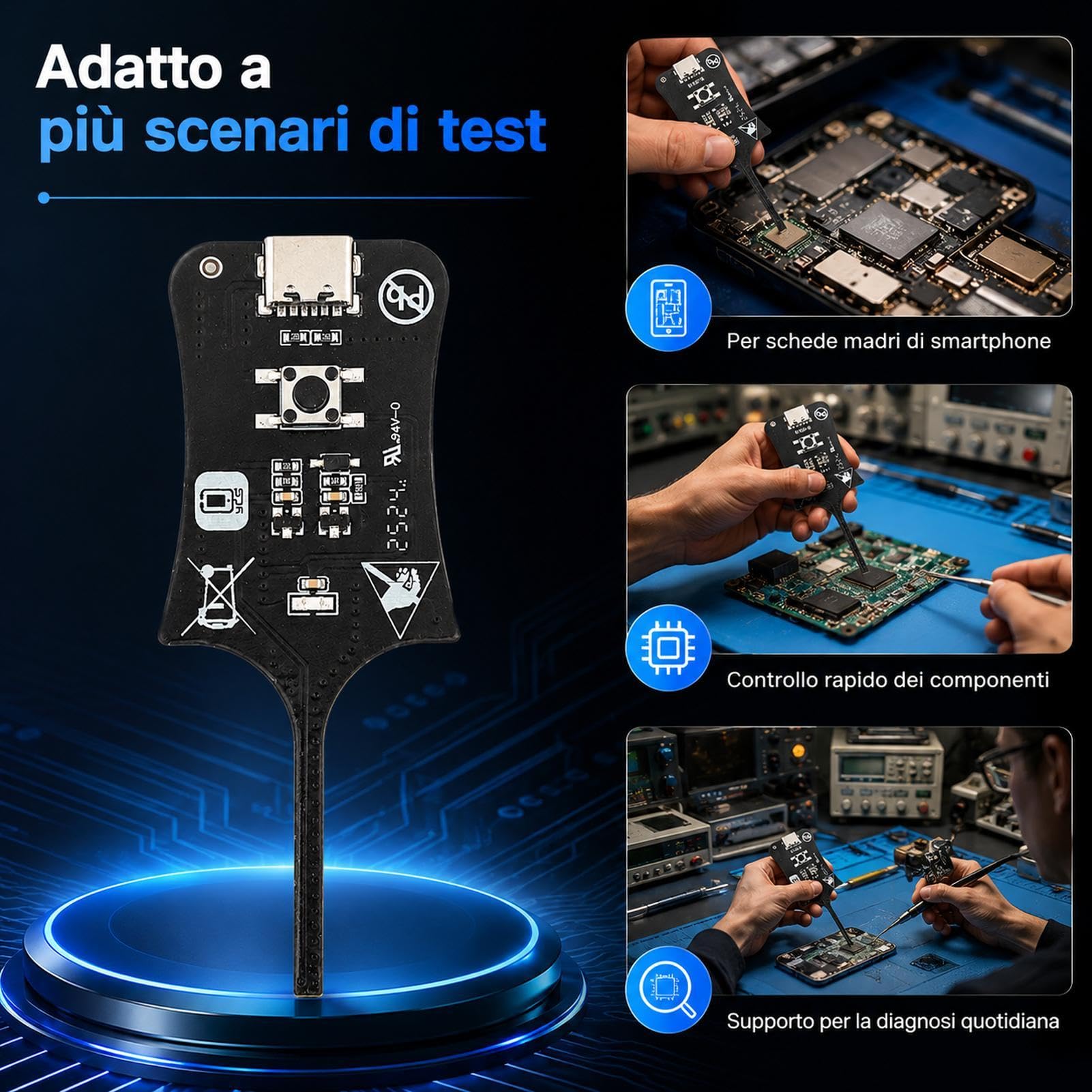 Tester Di Induttanza Per Schede Madri Strumento Diagnosi Scheda Madre Strumento Diagnostico Per Manutenzione Cellulari Con Ispezione Componenti E Induzione Elettromagnetica