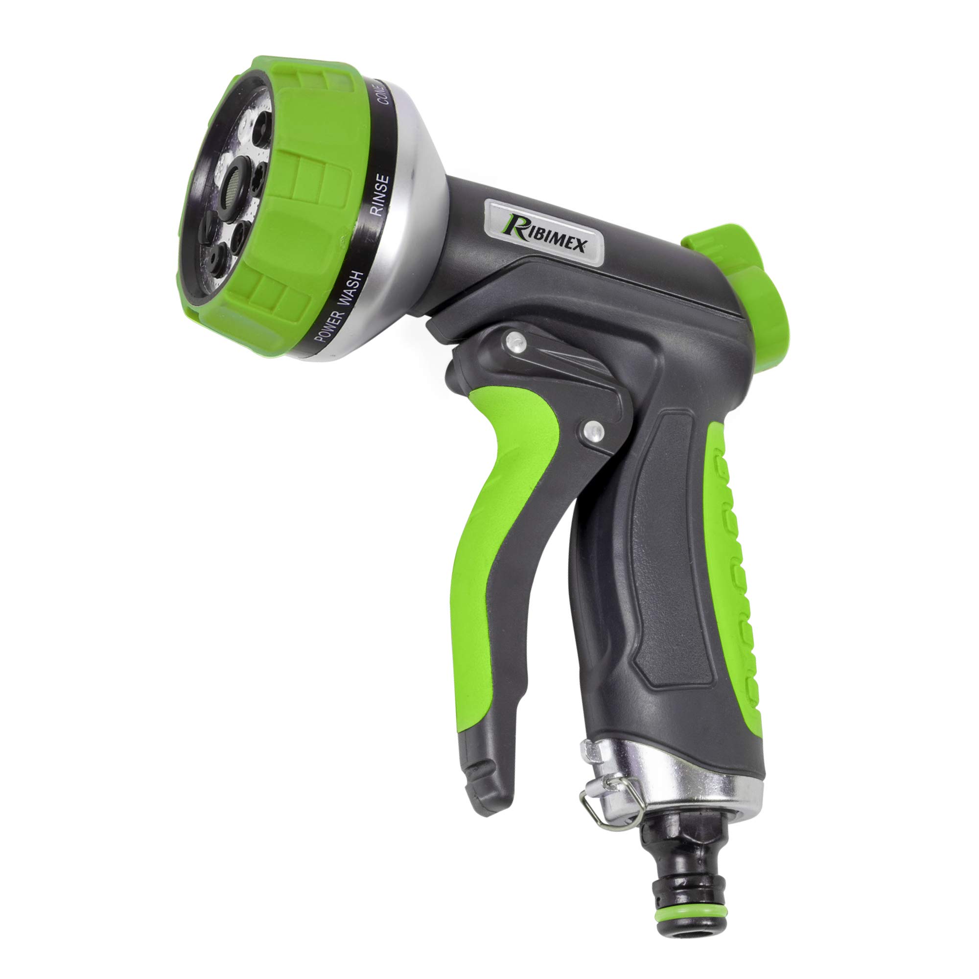 Ribiland PRA/TV.9310 Pistolet Prysznic Bimateralny, Zielony/Szary