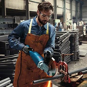 Bosch Professional GWS 2200,180 H Büyük Taşlama Makinesi-Devir Ayarlı (2.200 W, Disk Çapı: 180 mm, 6.500-8.500 dev/dak