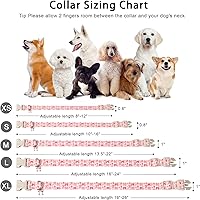 Vista 200 de Aring Pet Collar de algodón, ligero y ajustable, con hebilla de liberación rápida para perros pequeños, medianos y grandes, para cachorros, XS