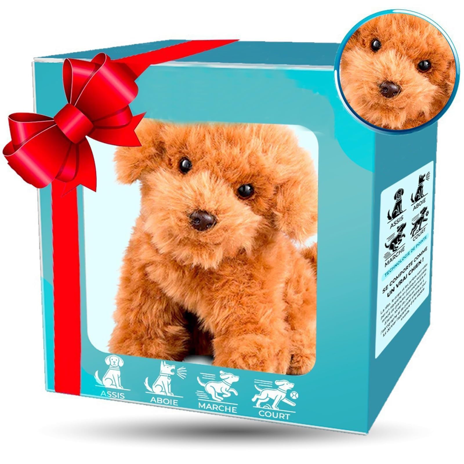 New Upgraded Robot Dog, 2026 Realistic Robot Puppy Electronic Pet- Acts Like a Real Puppy - Walks, Barks, Wags Its Tail, Sits, Runs brown