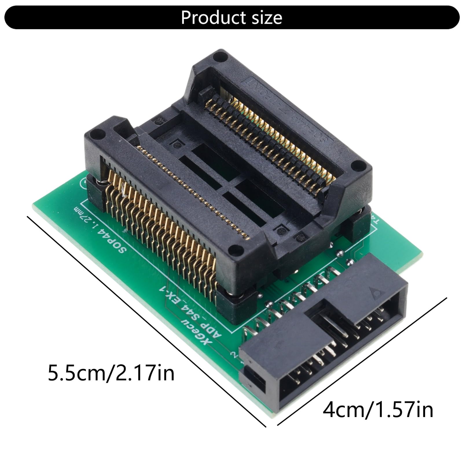 ADP_S44_EX-1/SOP44 Adaptateur spécial pour PSOP44/SOP44/SOIC44 ICS Utilisation uniquement sur T48 (TL866-3G) Accessoires de programmeur mécanique