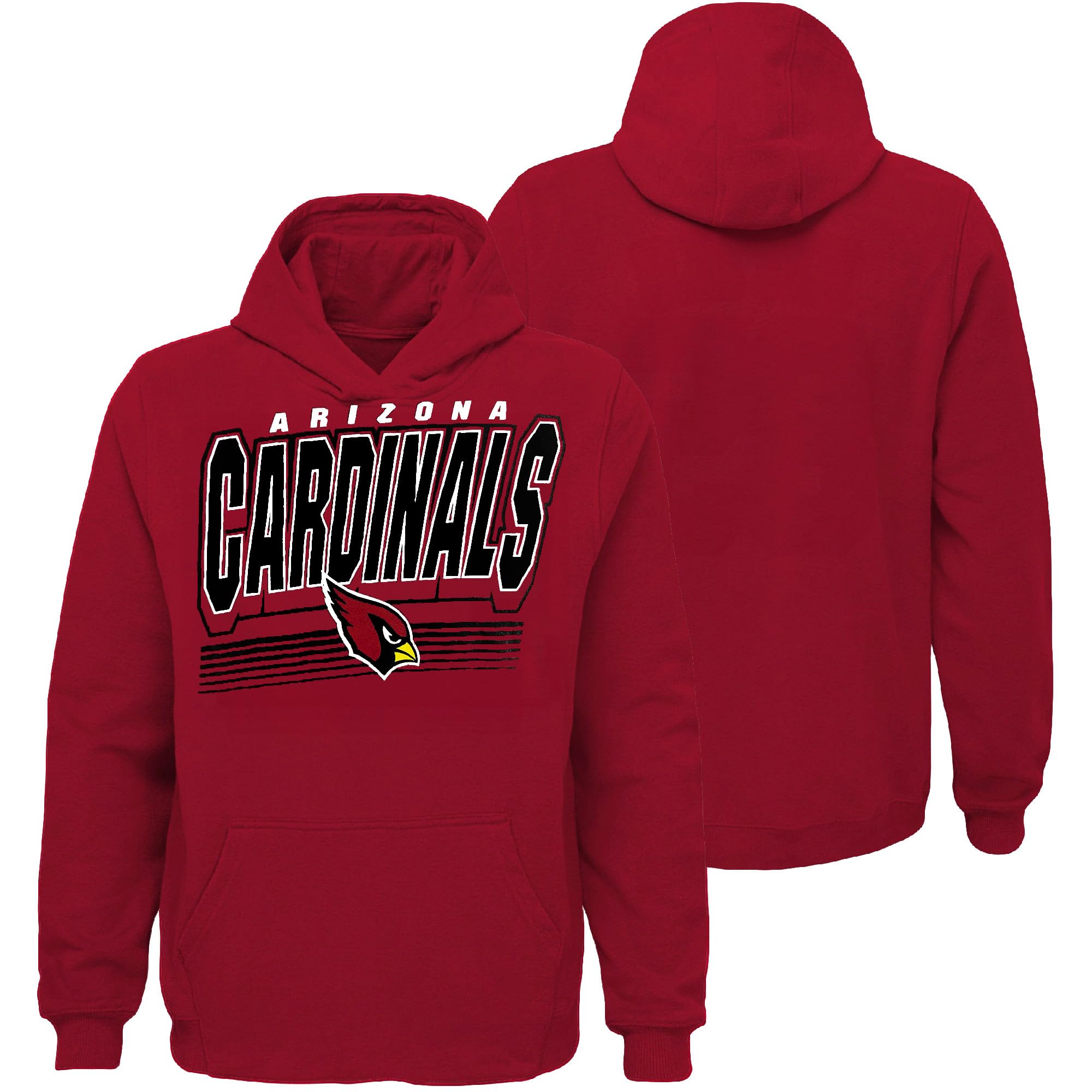 NFL Kids Youth 8-20 Official Team Tailgate Football Game Performance Primary Logo Long Sleeve Pullover Hoodie