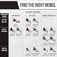 Vista 6 de EzyRoller Nuevo juguete Drifter-X Ride on para mayores de 6 años, hasta 150 libras. - Azul