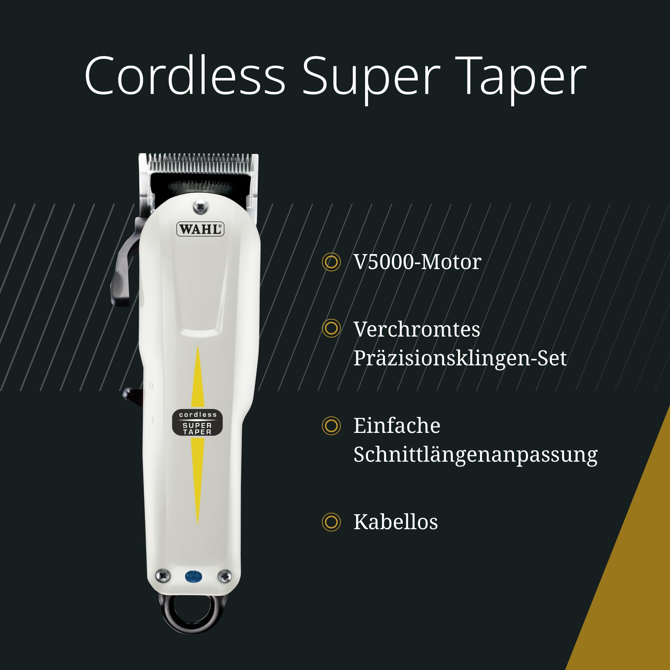 Wahl Cordless Super Taper, Pro A-Lign Trimmerklingen & Mobile Shaver - Professionelles Kabelloses Grooming-Bundle