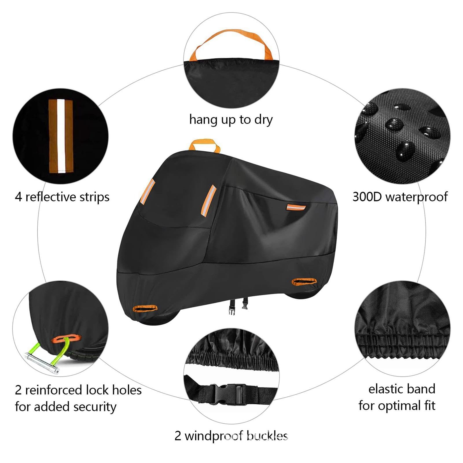 Telo Coprimoto per Honda NC750X NC 750X NC750 X, Tessuto Oxford Impermeabile Antipioggia Anti-UV Copertura Moto, Robusta Resistente Moto Parapioggia