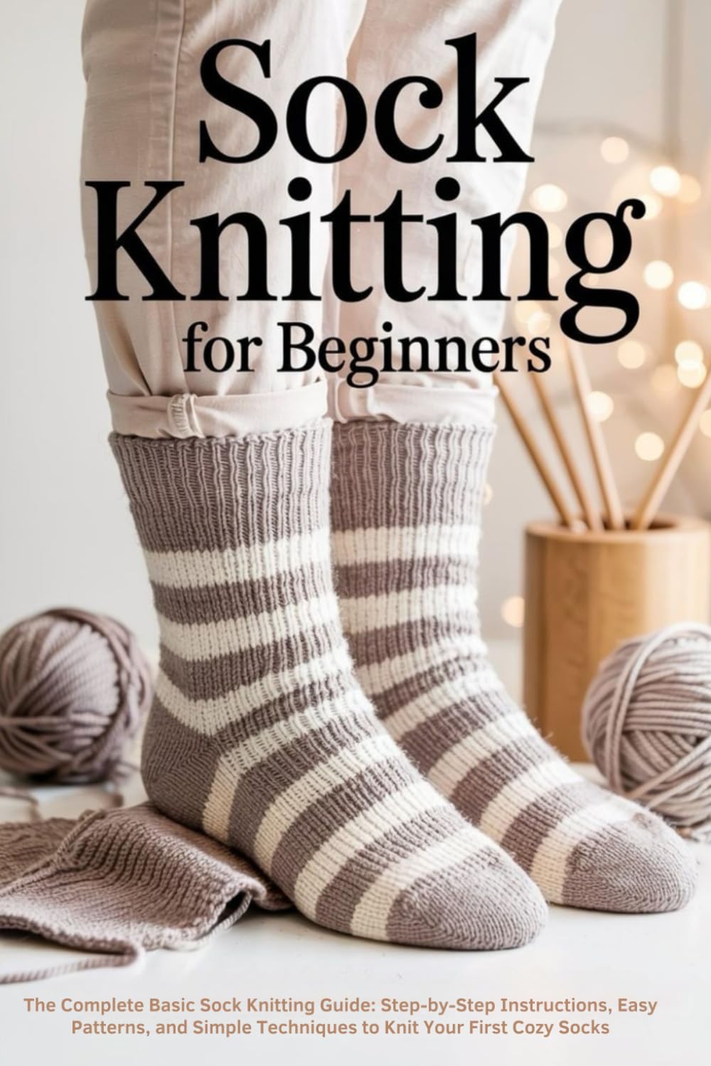 Sock Knitting for Beginners: The Complete Basic Sock Knitting Guide: Step-by-Step Instructions, Easy Patterns, and Simple Techniques to Knit Your First Cozy Socks