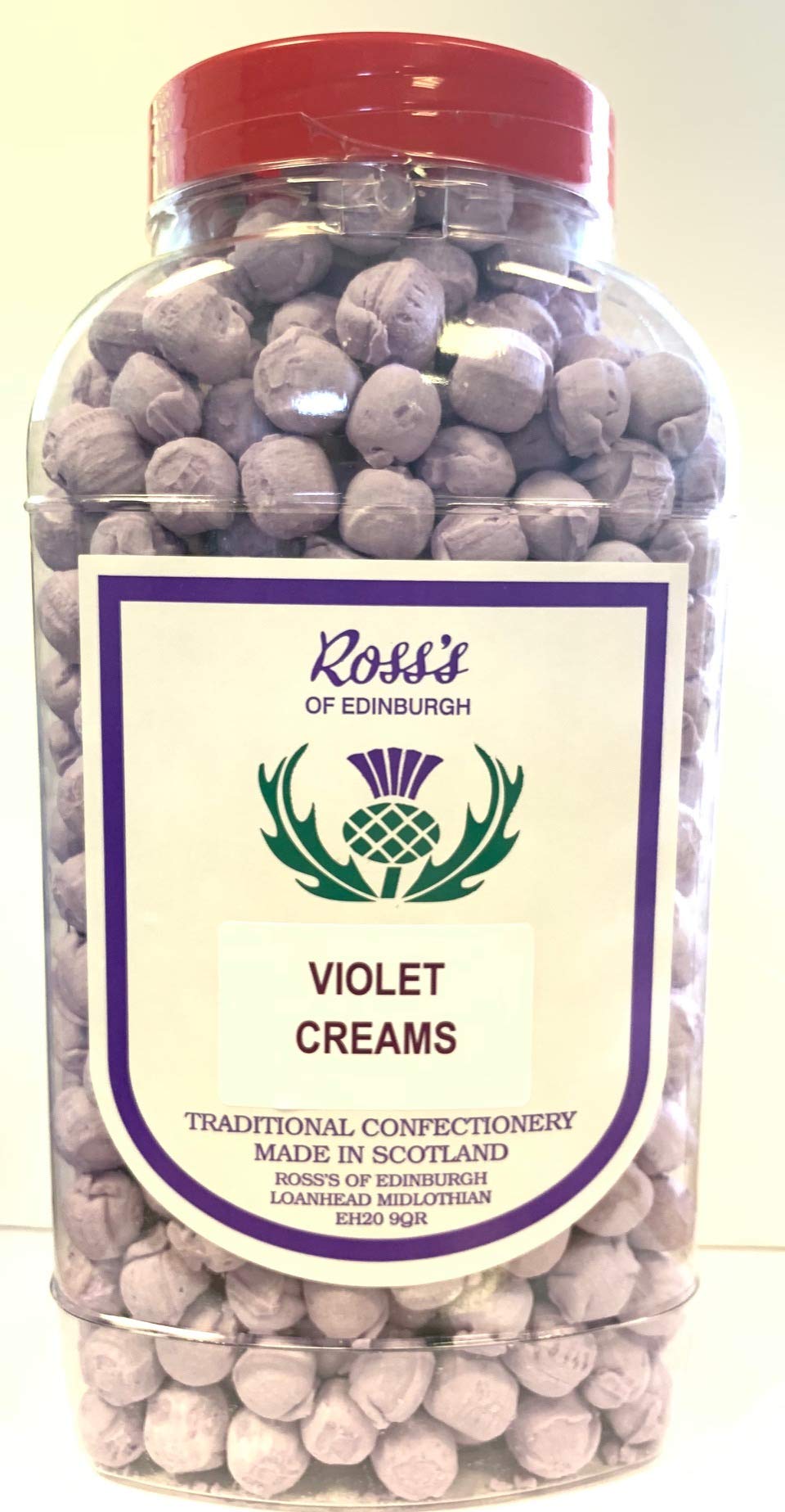 Ross's of Edinburgh Violet flavour Creams Jar 2.25 kg
