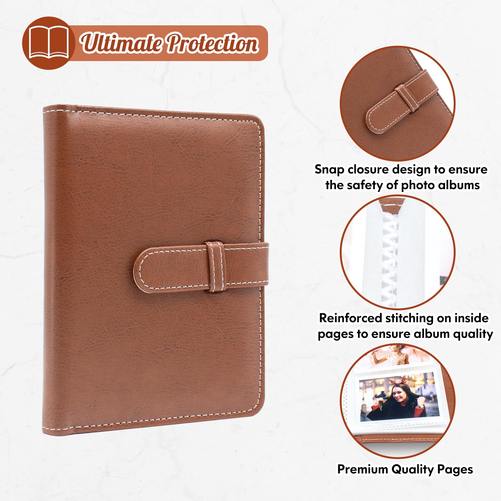 64 Pockets Photo Album Book for 2x3 Inch Film - Image 3