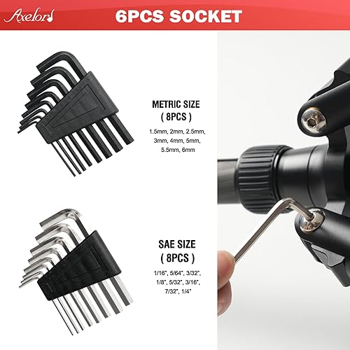 Miniatura 5 de Juego de destornilladores magnéticos de 118 piezas, juego de destornilladores con estante de plástico, destornillador de precisión, desmagnetizador