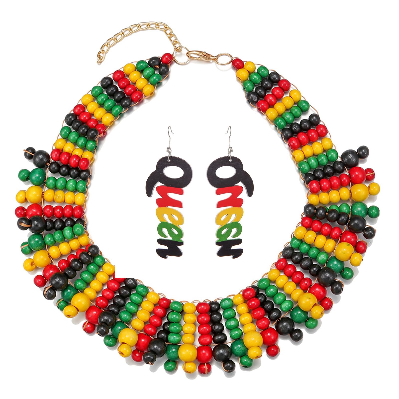 choice of all Juneteenth Earrings Necklace for Black Women African Jewelry Juneteenth Shirts Dress Outfit Accessories