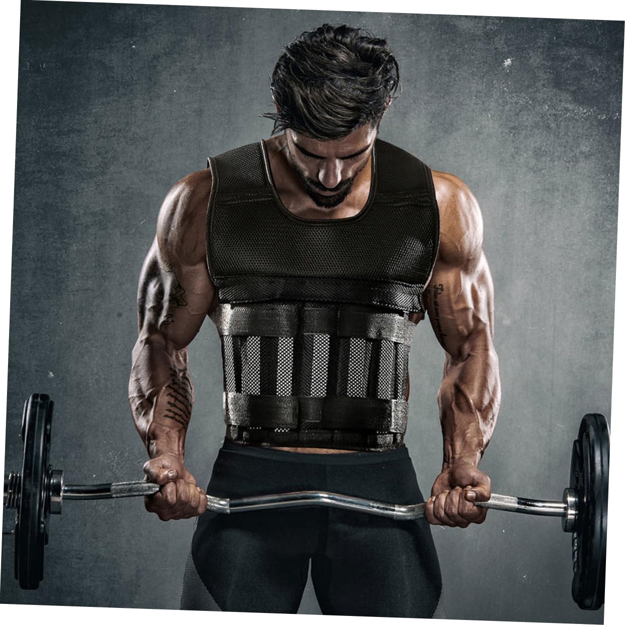 Toyvian 6 Piezas Placas de Acero, Compatibilidad, Ajuste Seguro, para Chaleco Lastrado, para Entrenamiento de Fuerza y Rutina de Ejercicio
