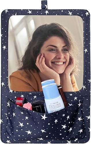 Svartur Espejo magnético grande de 13 x 8 pulgadas con bolsillo, artículos esenciales de regreso a clases para casillero, accesorio magnético para