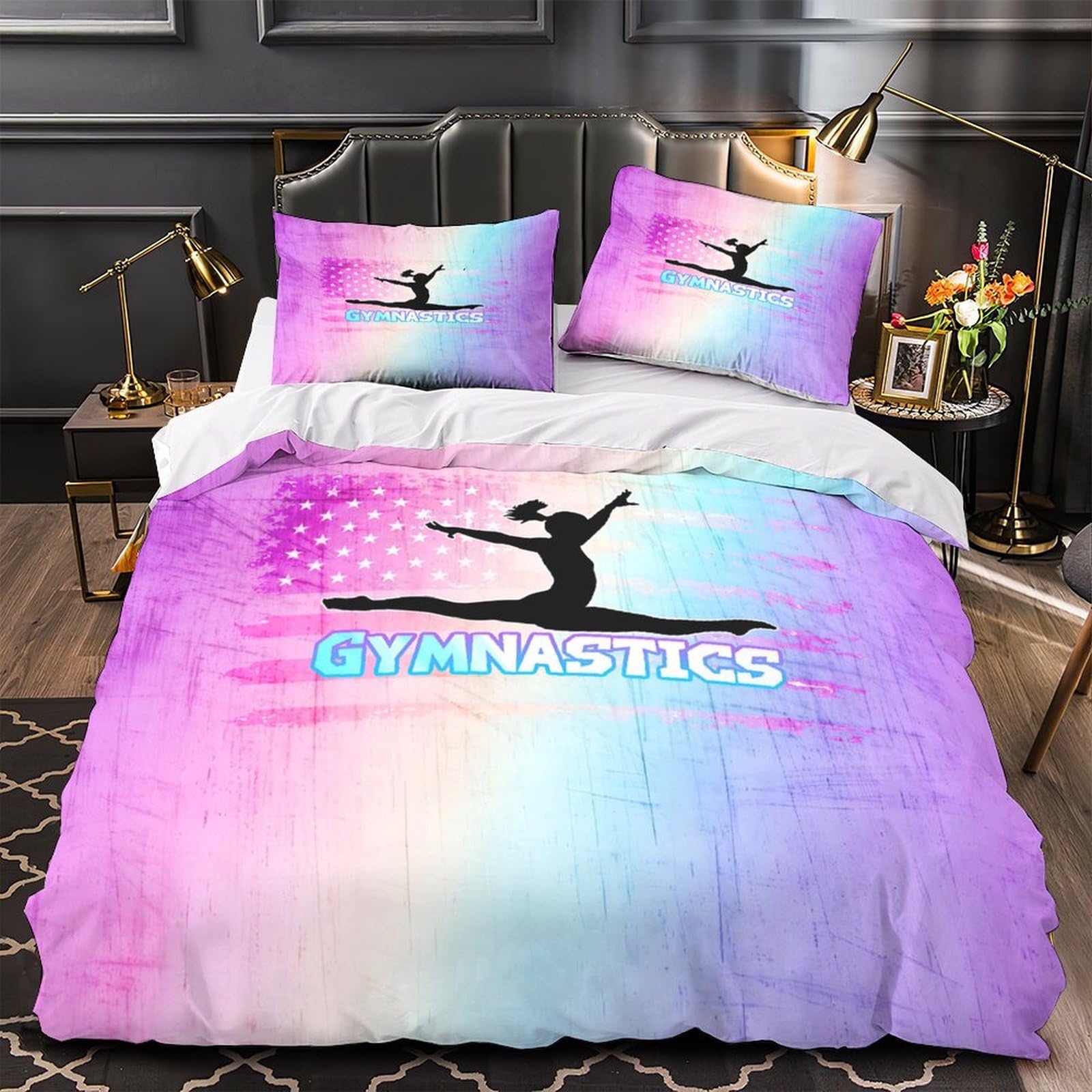 Housse de couette gym 3D pour la chambre d'un jeune athlète passionné