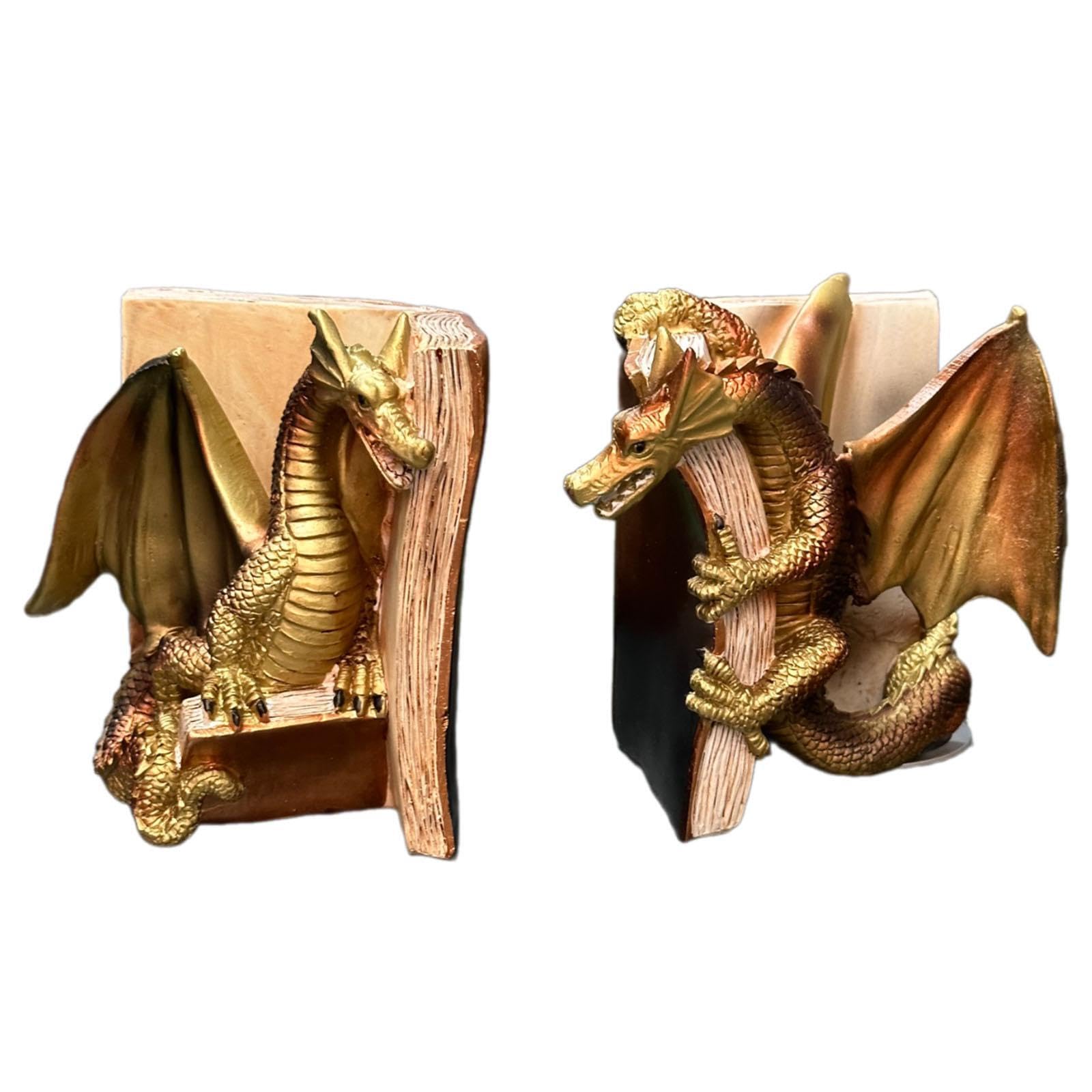 Serre-livres dragon idée cadeau originale pour passionné de lecture fantasy