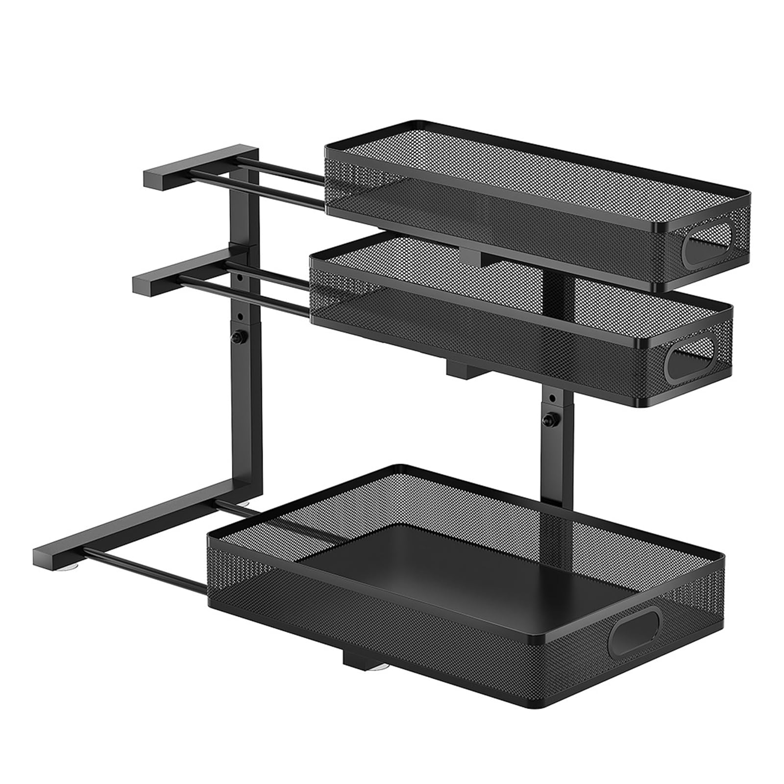 NVOQILIN Spacious Slide Out Shelf Unit for Bathroom Kitchen Organization Featuring Sturdy Base Tall Kitchen Planner