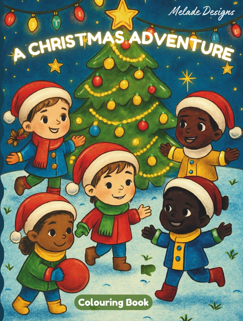 A Christmas Adventure: Colouring Book For Kids