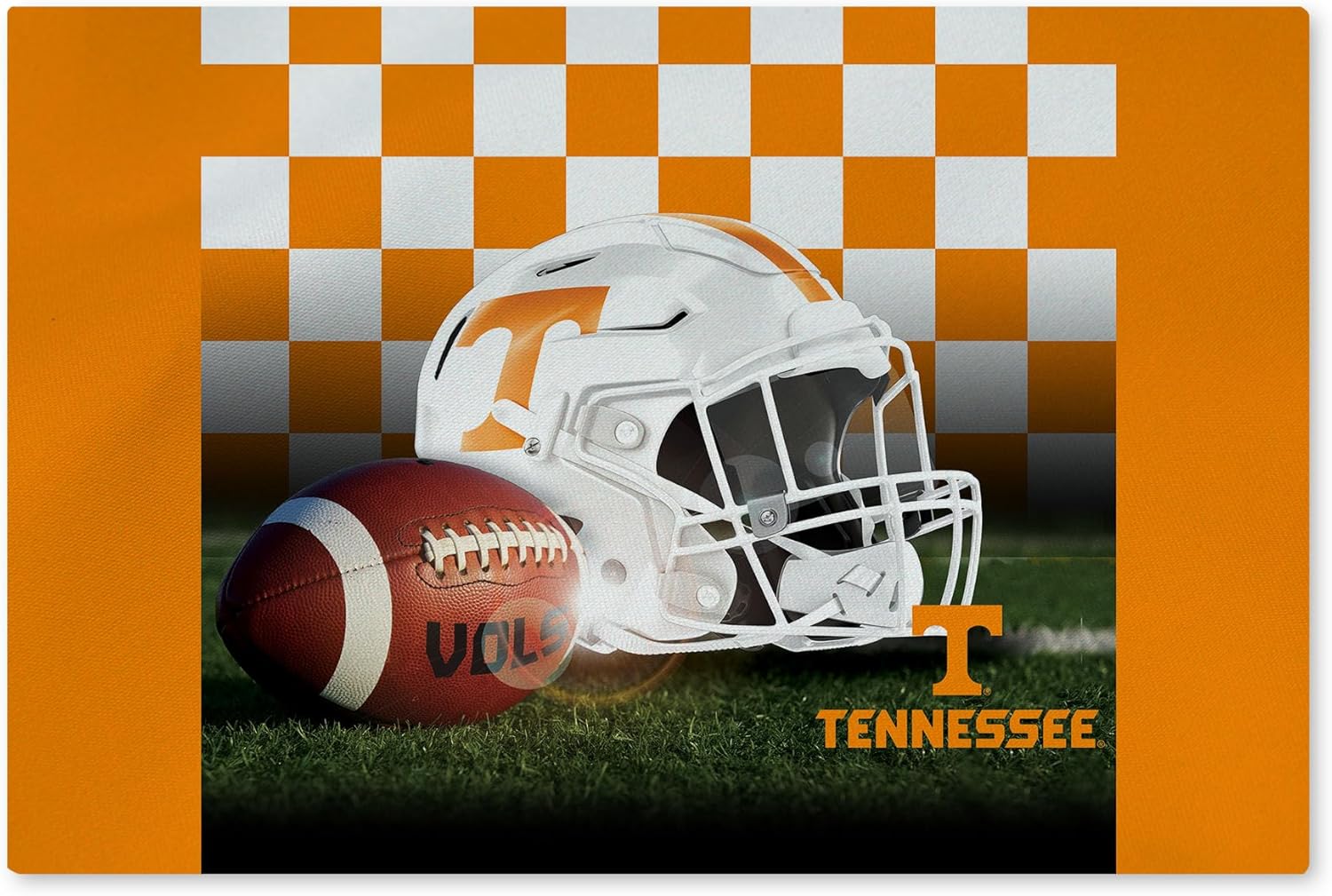 Northwest NCAA 20 X 32 Inch Washable Area Floor Rug, Tennessee Volunteers