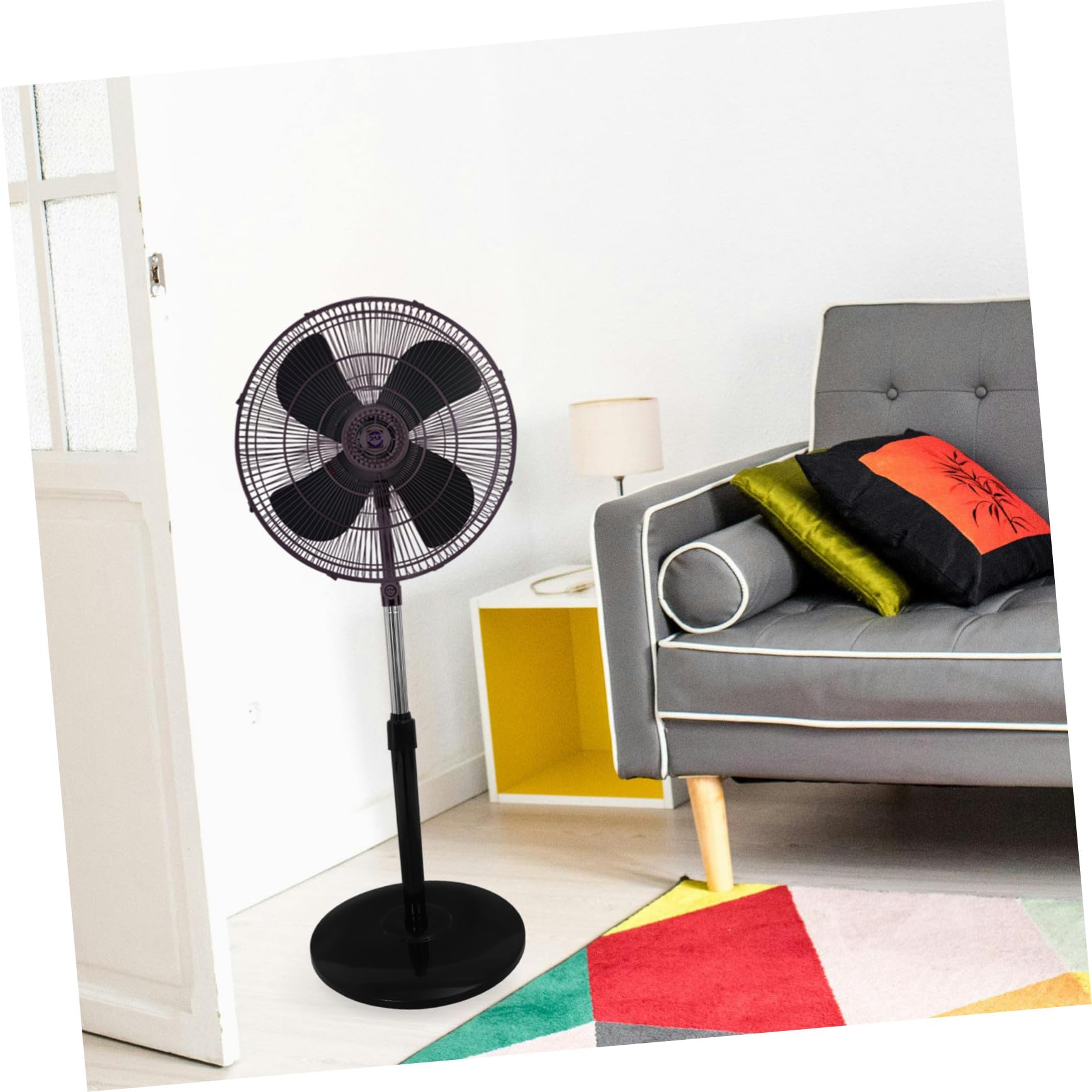ABOOFAN Varilla de Soporte para Ventilador de Base de Chasis Resistente Accesorios para Ventilador Eléctrico Uso Salas de Estar Varilla Ajustable y Pedestal de Repuesto