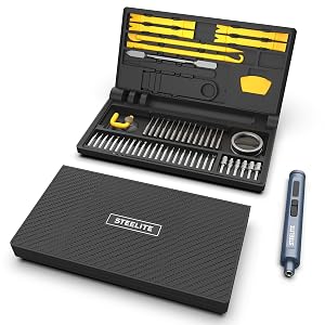 STEELITE Electric Screwdriver Kit Precision Screwdriver Set 42 Magnetic Bits 0 2 N m Mini Repair Tool for