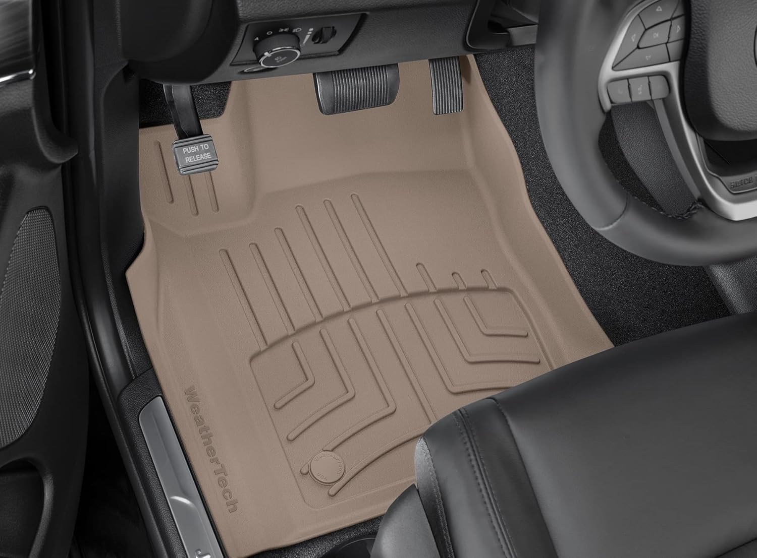WeatherTech FloorLiner HP Custom Fit Floor Mats for Ford Escape 1st Row (4515871IM), Tan