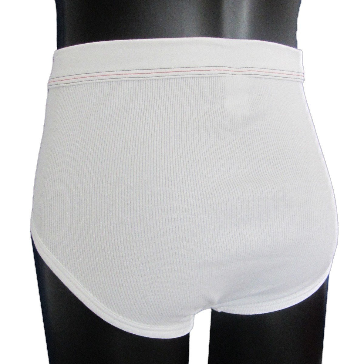 HERMKO 3248 Confezione da 5 Slip Uomo con Cuciture Doppie Cotone bio