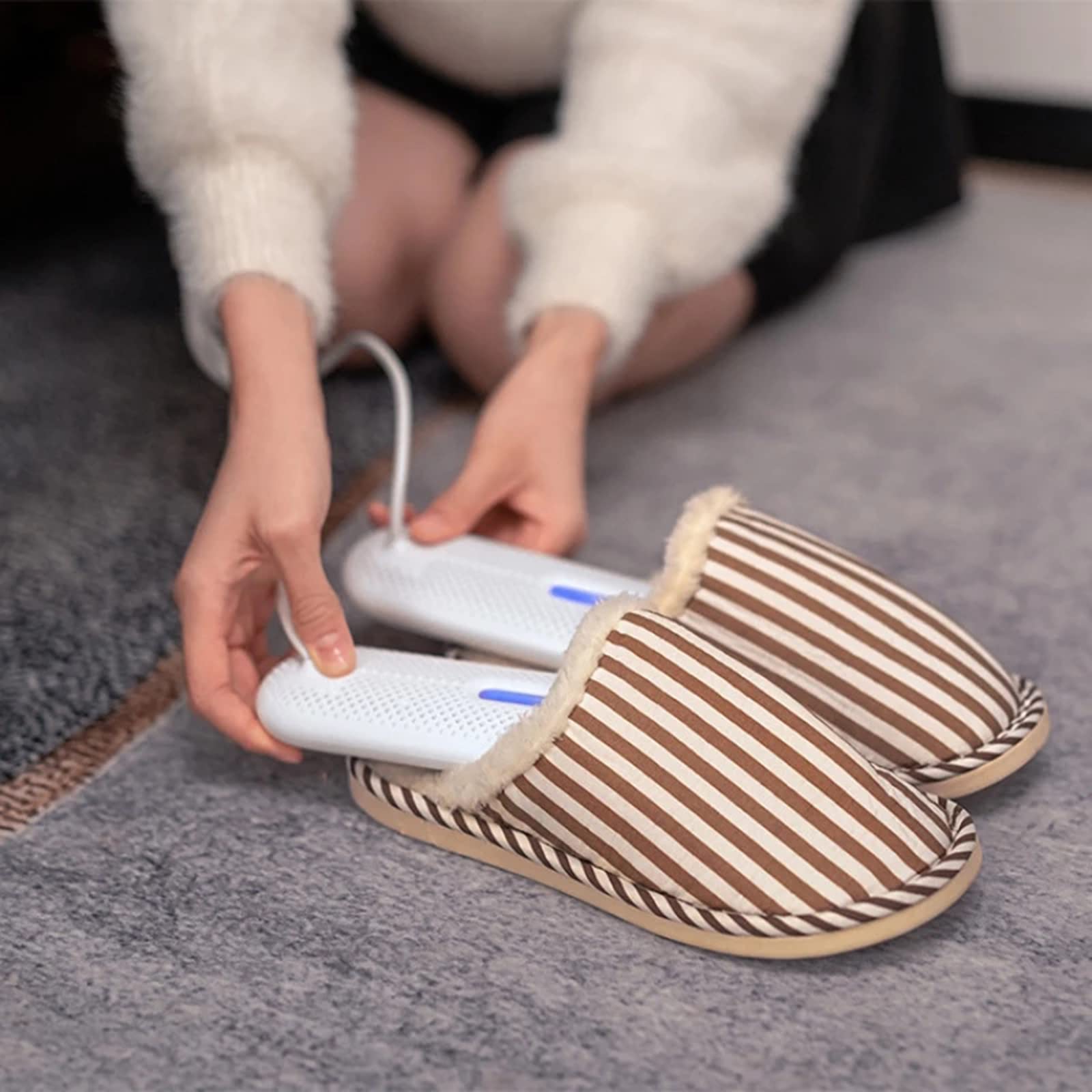 USB Portatile Asciugascarpe Portatile con Timer Scaldapiedi Guanti Scaldascarpe per Asciugare Scarpe Stivali Guanti Calzini,Rosa,con Timer