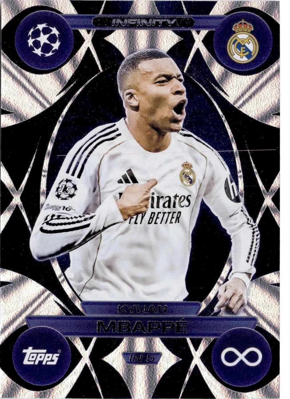 Match Attax 2025 2026 Kylian Mbappe Infinity Limited Edition Trading Card