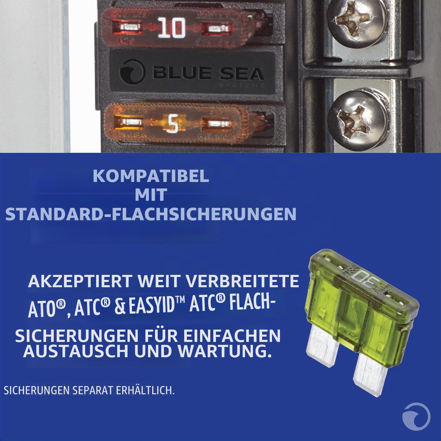 Blue Sea Systems ST Flachsicherungsblock