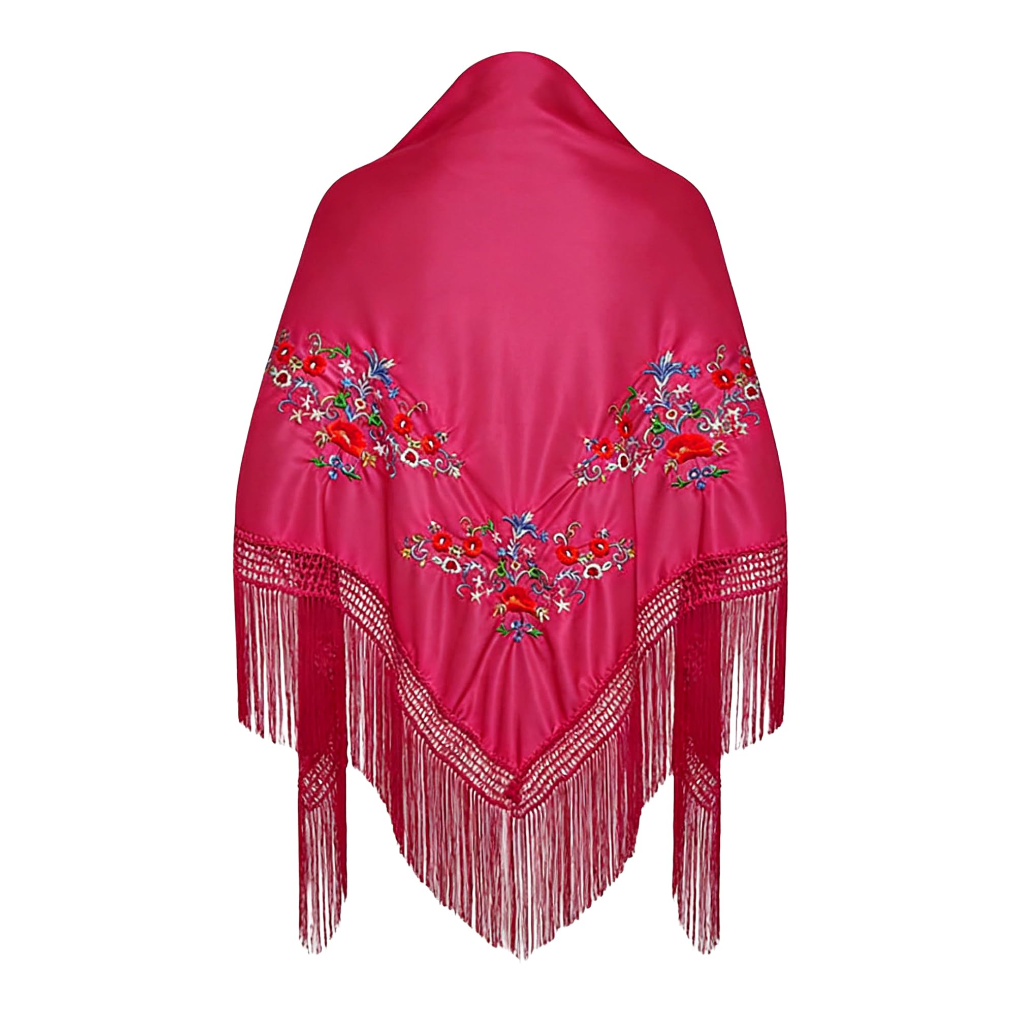 Wildarms Mantón de Sevillana Bordado con Flecos para Flamenco Feria Disfraz Baile Tradicional Mujer — view 20