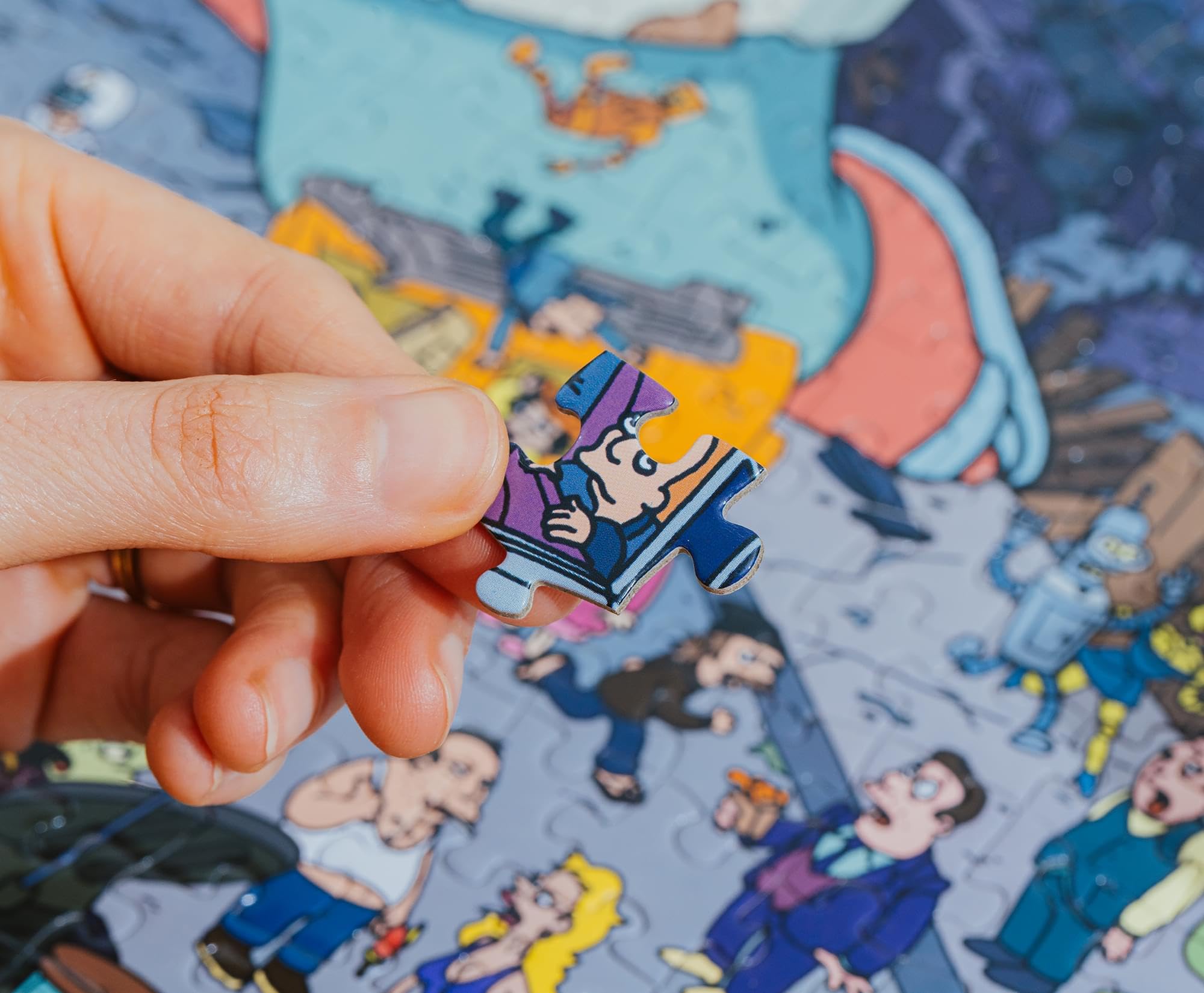 Futurama Bender vs. Zoidberg Puzzle 1000 pièces pour adultes | 28 x 20 pouces