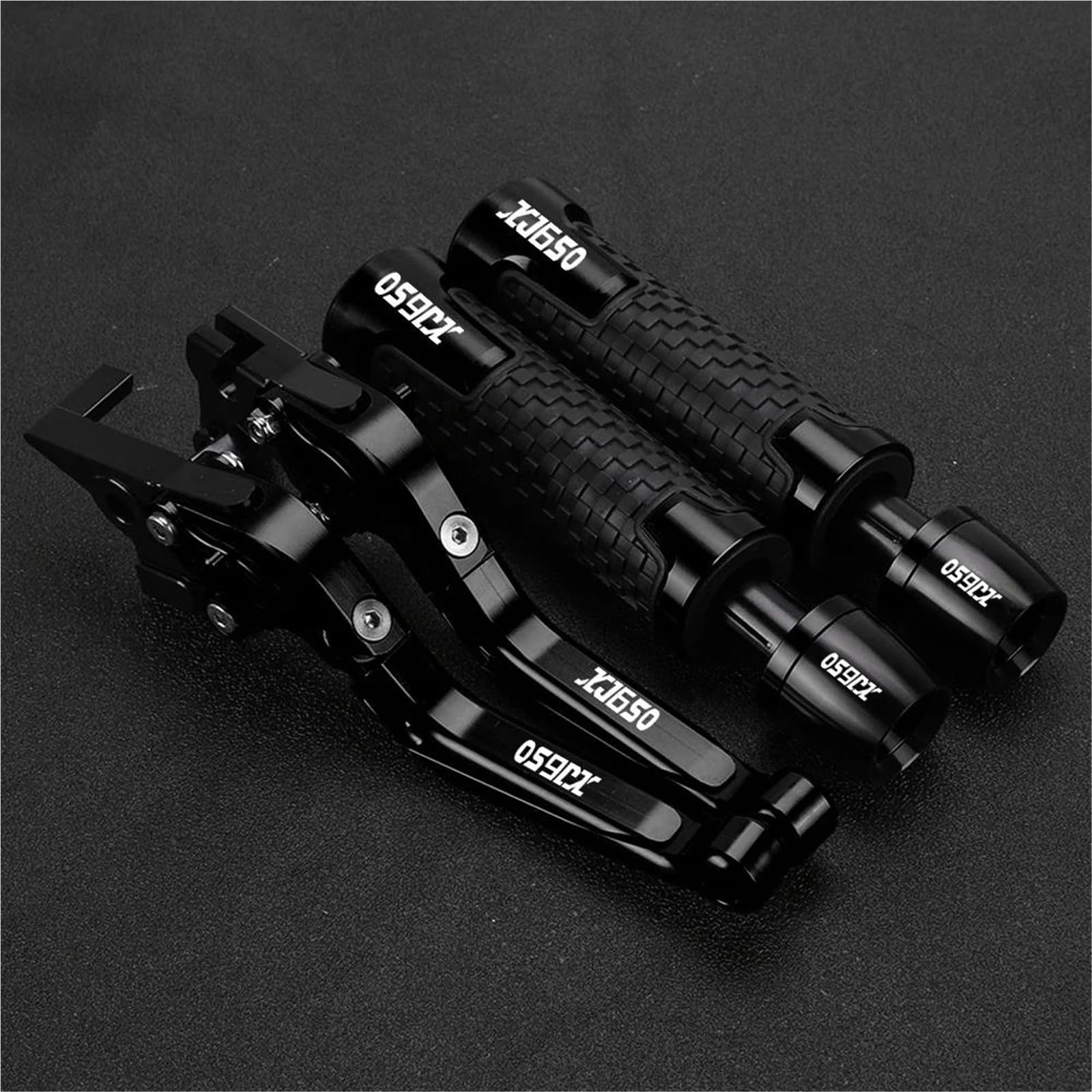 GQUIKGW Replace Motorcycle Handle Bar Extendable Folding Brake Clutch Lever Handlebar for Y-AMAHA for Turbo XJ650 1980-1985(Black1)