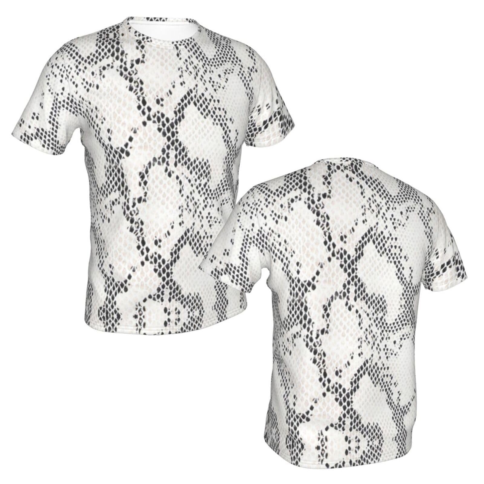 Amazon.co.jp: Tシャツ ヘビ柄 蛇紋 動物柄 半袖 夏服 トップス メンズ